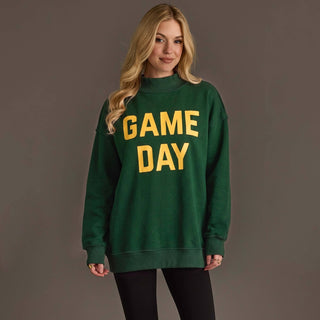 Game Day & Sunday Funday Reversible Sweatshirt - Green