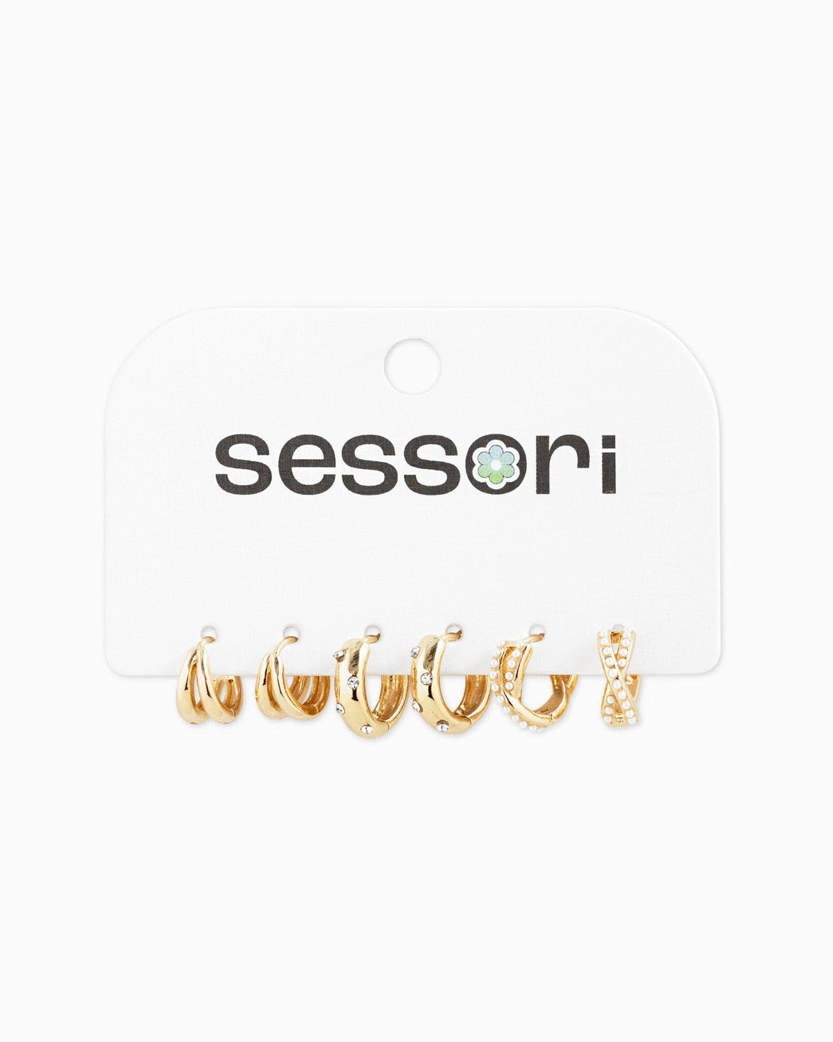 Huggie Hoop Variety Earring Set of 3