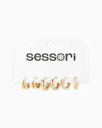 Huggie Hoop Variety Earring Set of 3