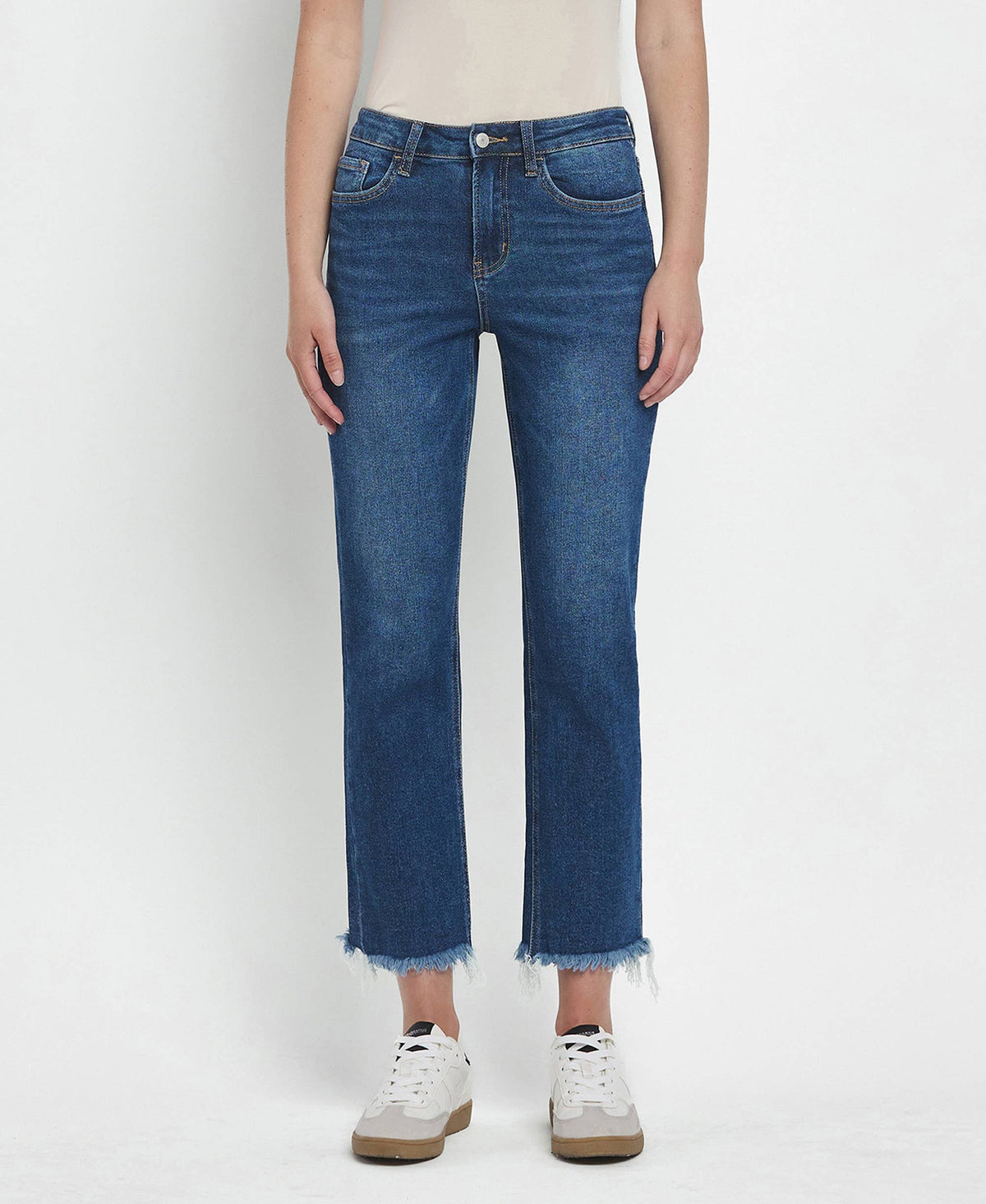 Lovervet High Rise Cropped Straight Jeans