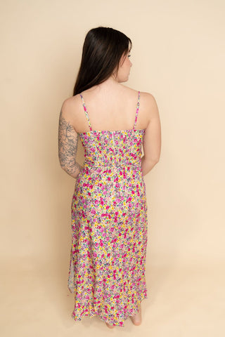 Dakota Ditsy Floral Maxi Dress - Pink - Wild Lavender Boutique