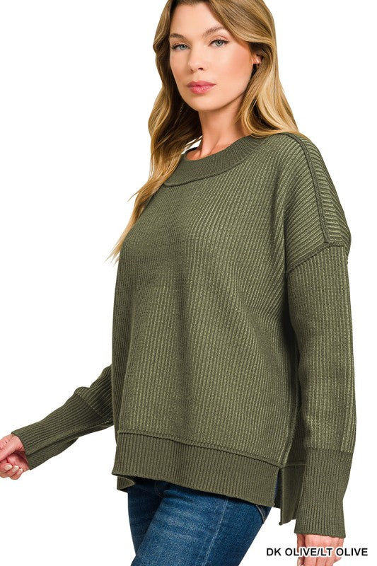 B.F. Exposed Two Tone Sweater