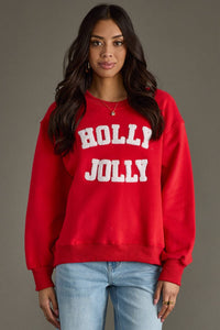 Red Holly Jolly Sweatshirt