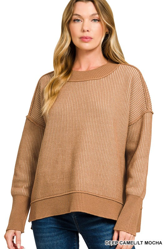 B.F. Exposed Two Tone Sweater
