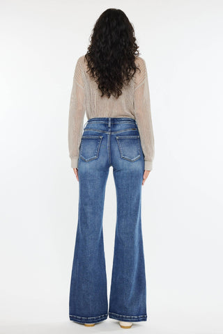 Kancan High Rise Flare - Dark Wash