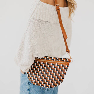 Diagonal Woven Westlyn Bum Bag - Wild Lavender Boutique
