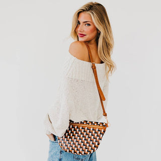 Diagonal Woven Westlyn Bum Bag - Wild Lavender Boutique
