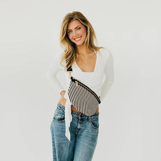 Diagonal Woven Westlyn Bum Bag - Wild Lavender Boutique