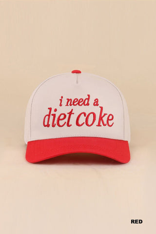 Diet Coke Two-Toned Canvas Hat - Wild Lavender Boutique