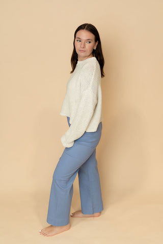 Drew Cropped Wide Leg Pant - Wild Lavender Boutique