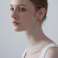 Dainty Small Bow Ribbon Hoop Earrings in 925 Sterling Silver