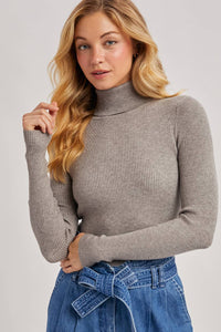 Essential Ribbed Turtleneck Sweater