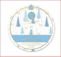 Winter Wonderland Candle Silver ROUND Bowl 14oz