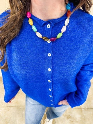 Ellie Colorful Stone Necklace - Wild Lavender Boutique