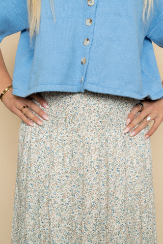 Emma Ditsy Floral Maxi Skirt - Wild Lavender Boutique
