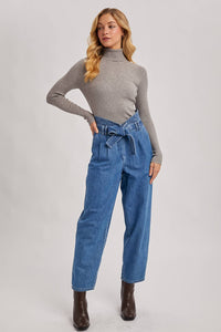 Essential Ribbed Turtleneck Sweater