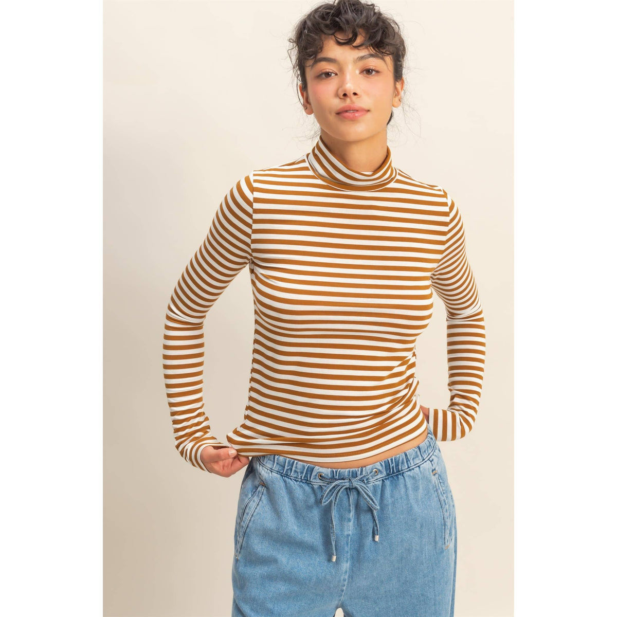 Ina Striped Turtleneck