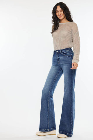 Kancan High Rise Flare - Dark Wash