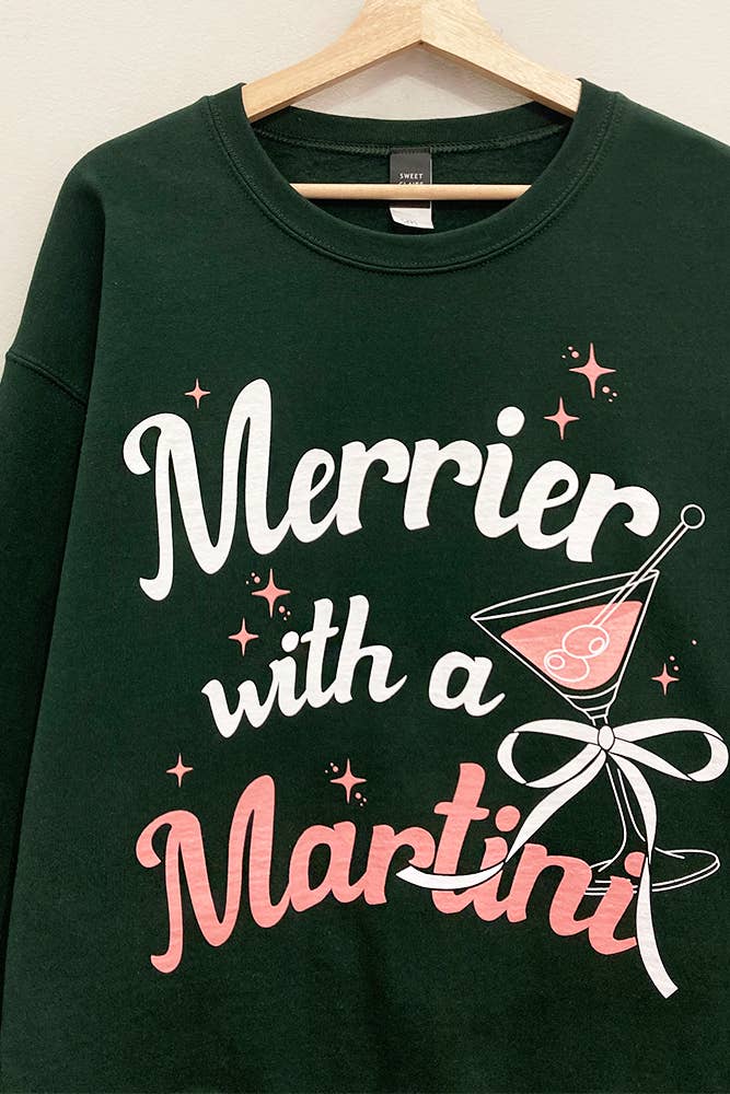 Merry Martini Christmas Sweatshirt