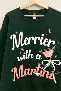 Merry Martini Christmas Sweatshirt