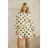 Polka Dot Sweatshorts