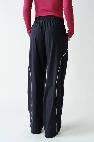 Clarissa Curved Classic Track Pants - Black