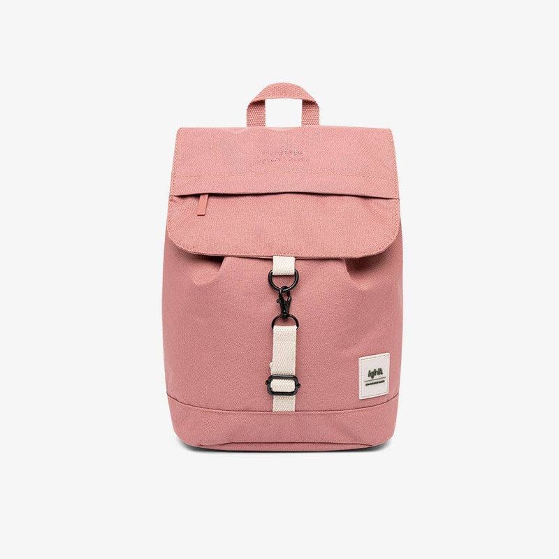 Scout Mini Backpack – lightweight, water-resistant, and eco-friendly bag made from OXFORD RPET fabric. Features adjustable cotton straps, a spacious main compartment, a quick-access flap pocket, and a hidden security pocket. Perfect for everyday use, school, or travel.
