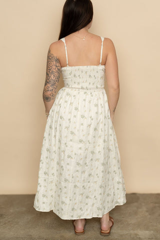 Fran Floral Midi Dress - Wild Lavender Boutique