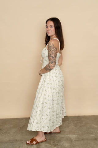 Fran Floral Midi Dress - Wild Lavender Boutique