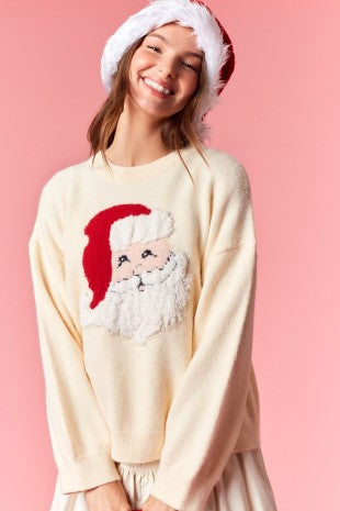 Fuzzy Santa Sweater