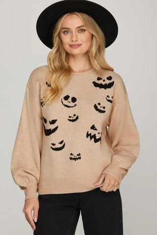 Lara Ghost Sweater - Taupe