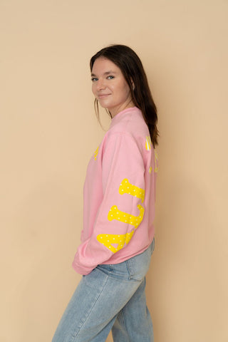 God Is Good All The Time Sweatshirt - Pink - Wild Lavender Boutique
