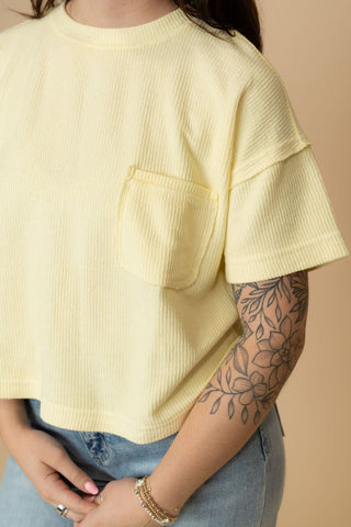 Harlow Ribbed Short Sleeve Knit Top - Wild Lavender Boutique