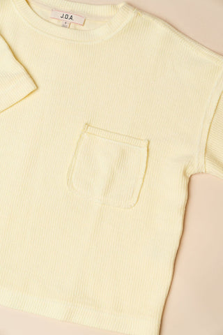 Harlow Ribbed Short Sleeve Knit Top - Wild Lavender Boutique