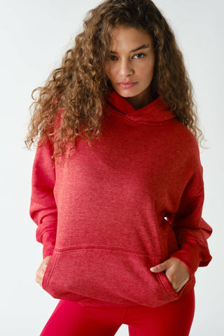 Harper Burnout Bliss Fleece Hoodie - Wild Lavender Boutique