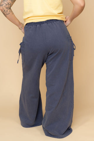 Harper Casual Lifestyle Pants - Blueberry - Wild Lavender Boutique