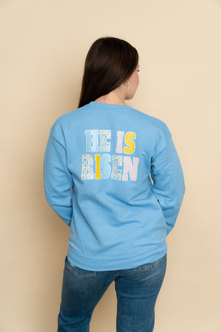 He is Risen Graphic Sweatshirt - Wild Lavender Boutique