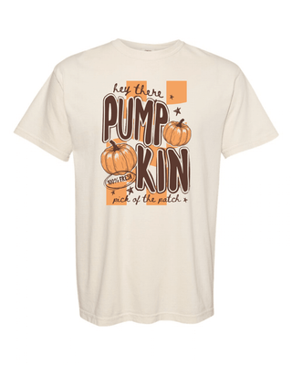 Hey Pumpkin Graphic Tee - Ivory - Wild Lavender Boutique