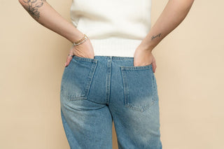 Jamie Lace Side Barrel Jeans - Wild Lavender Boutique