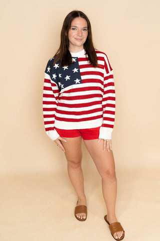 Jessie High Rise Shorts - Red - Wild Lavender Boutique