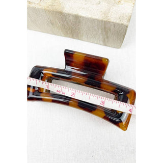 Leopard Cut Out Rectangle Hair Clips - Wild Lavender Boutique