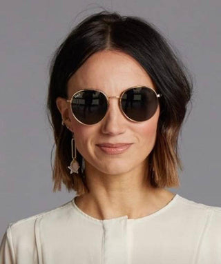 Luna - Unisex Polarized Small Round Sunglasses - Wild Lavender Boutique