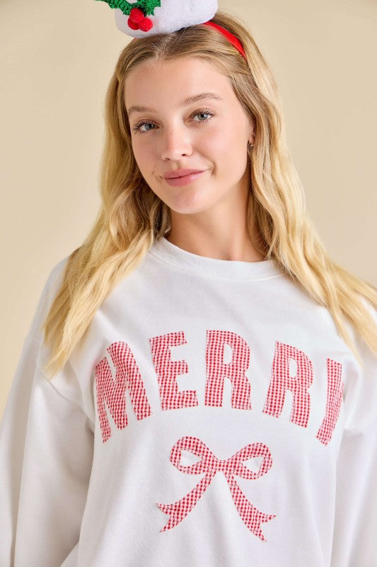 Merry Bow Sweatshirt