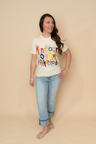 Mind Your Motherhood Graphic Tee - Wild Lavender Boutique