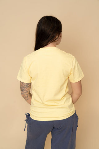 Mother Knows Best Graphic Tee - Yellow - Wild Lavender Boutique