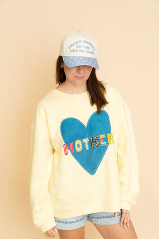 Mother's Love Sweatshirt - Yellow - Wild Lavender Boutique