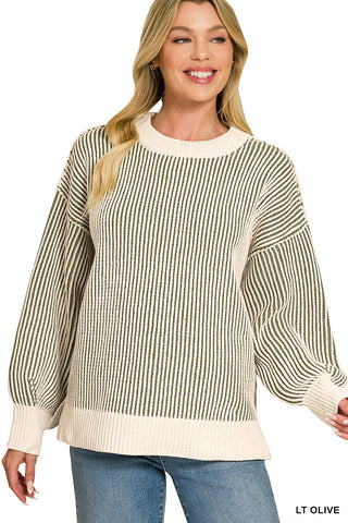 Brinley Two-Tined Crewneck Sweater