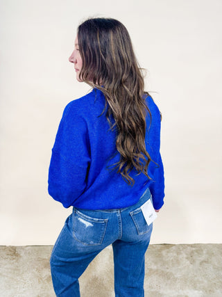 Piper Cardigan - Blue - Wild Lavender Boutique