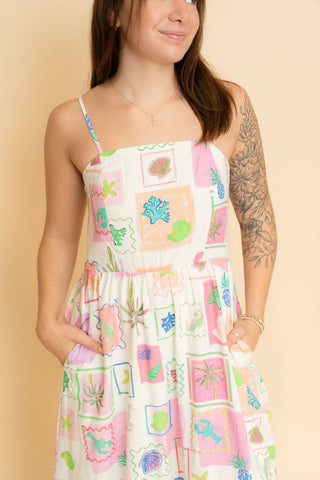 Piper Printed Maxi Dress - Pink - Wild Lavender Boutique