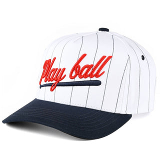 Play Ball Letter Stripe Pattern Trucker Cap - Wild Lavender Boutique